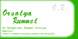 orsolya rummel business card